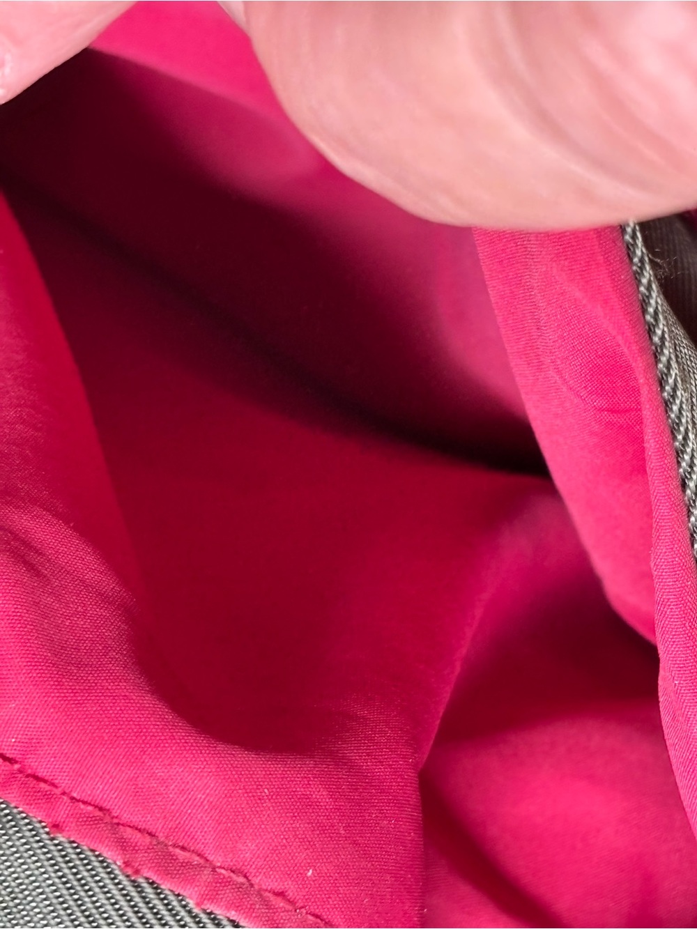 Everyday Crossbody Bag in Olive green with Pink Accents - Picture 10 of 10